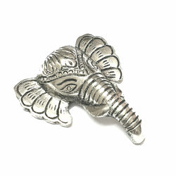 Elephant Face Antique Chrome Knob