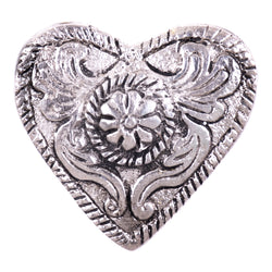 Heart Silver Knob