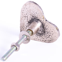 Heart Silver Knob