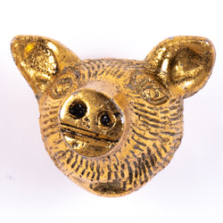 Pig Head Gold Knob