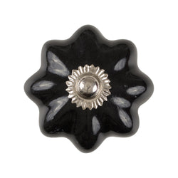 Black Pumpkin Ceramic Knob