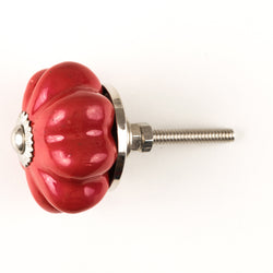 Red Pumpkin Ceramic Knob