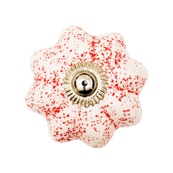 Pink Sparkles Pumpkin Ceramic Knob