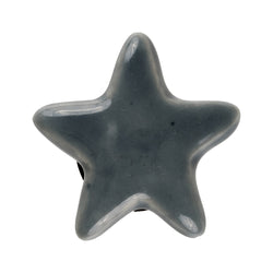 Grey Star Ceramic Knob