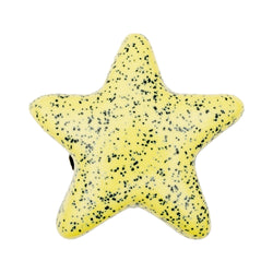 Yellow with Grit Star Ceramic Knob