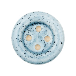 Grey with Grit Button Ceramic Knob