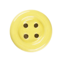 Yellow Button Ceramic Knob