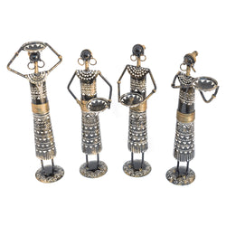 Metal Dolls with Tealight Holder